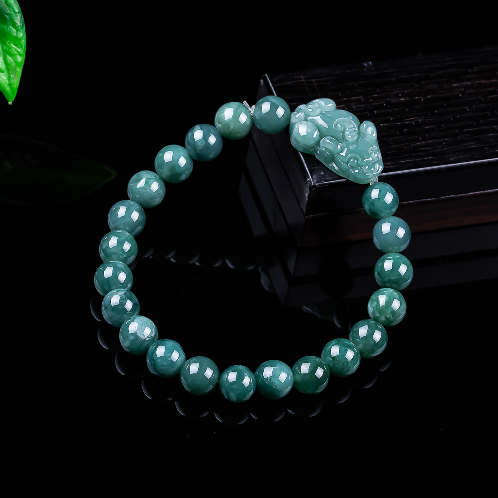 Women'S Accessories Jewelry - Naturalna bramka z jadeitu birmańskiego Pixiu,