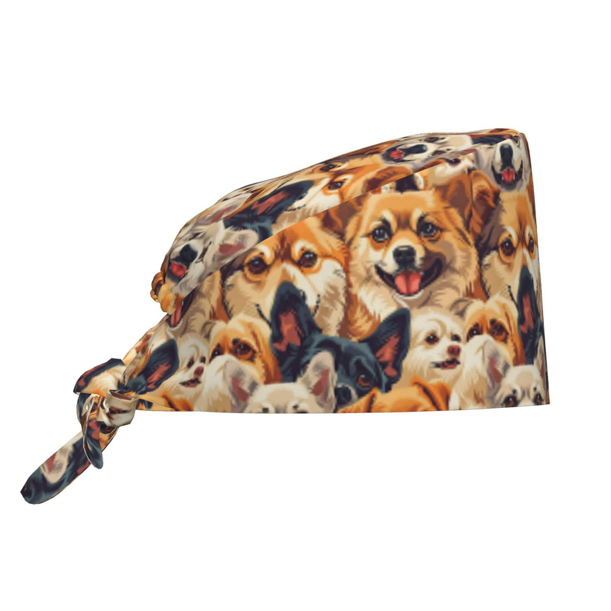 Women Accessories Vector - Czapki pielęgniarskie płaskie wektorowe urocze chihuahua