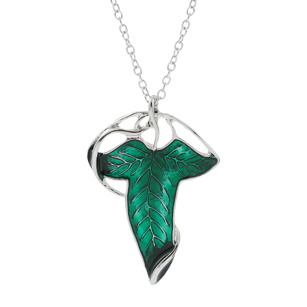 Women Accessories Chain - Naszyjnik z zawieszką w kształcie zielonego