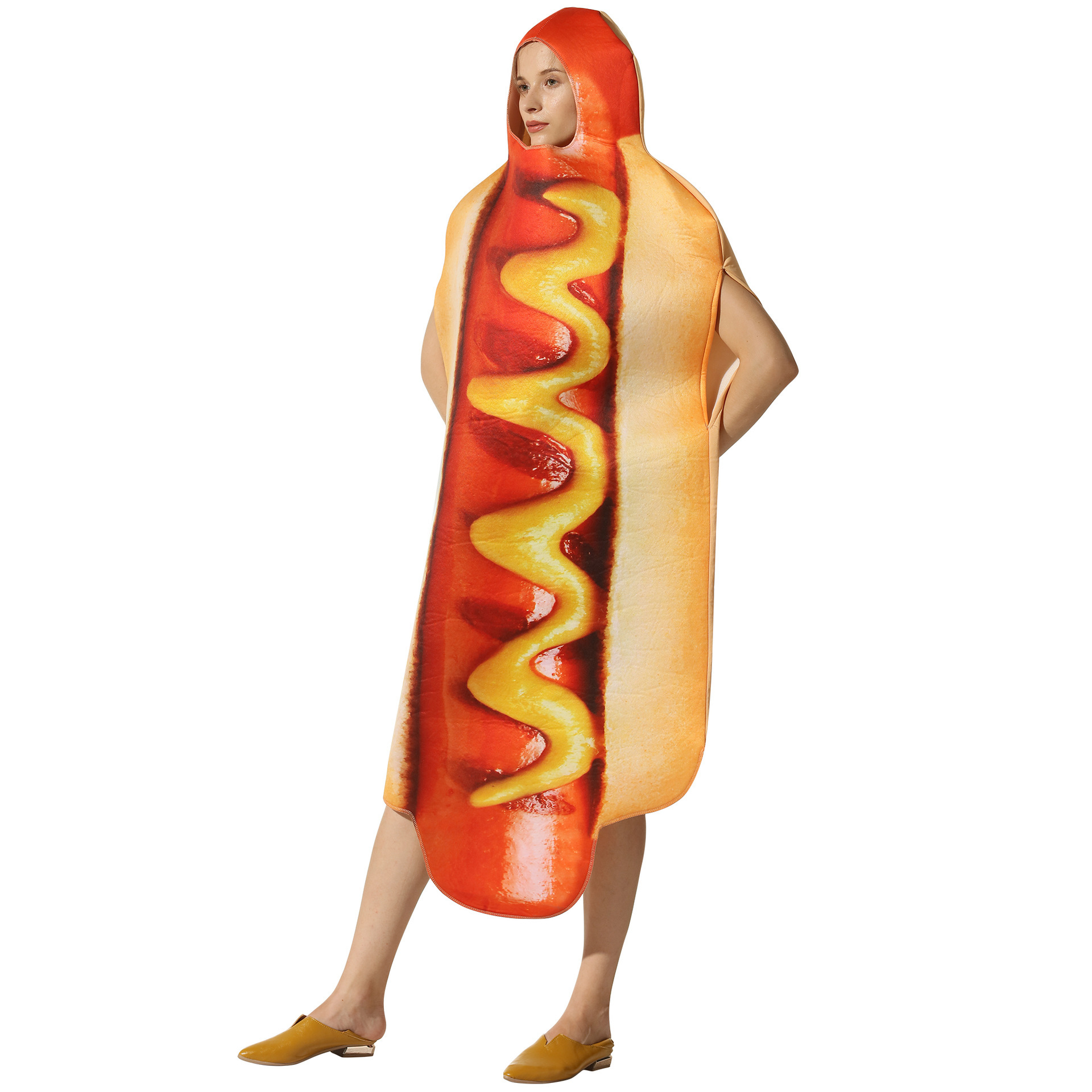 Women'S Vacation Accessories - Zabawny Kostium Hot Doga z Kapturem