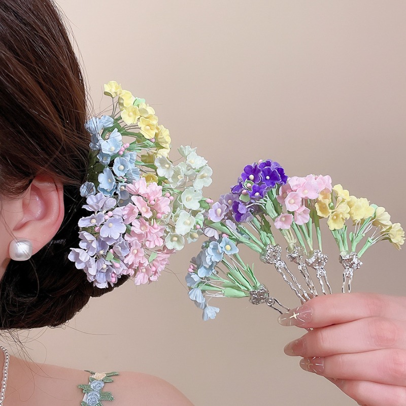 Women'S Vacation Accessories - 6 Kolorów Bohemian Sztuczna Hortensja Kwiatowa
