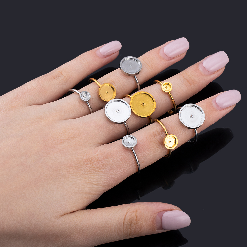 Ring Set Adjustable - 10szt Regulowany otwarty pierścień na palec