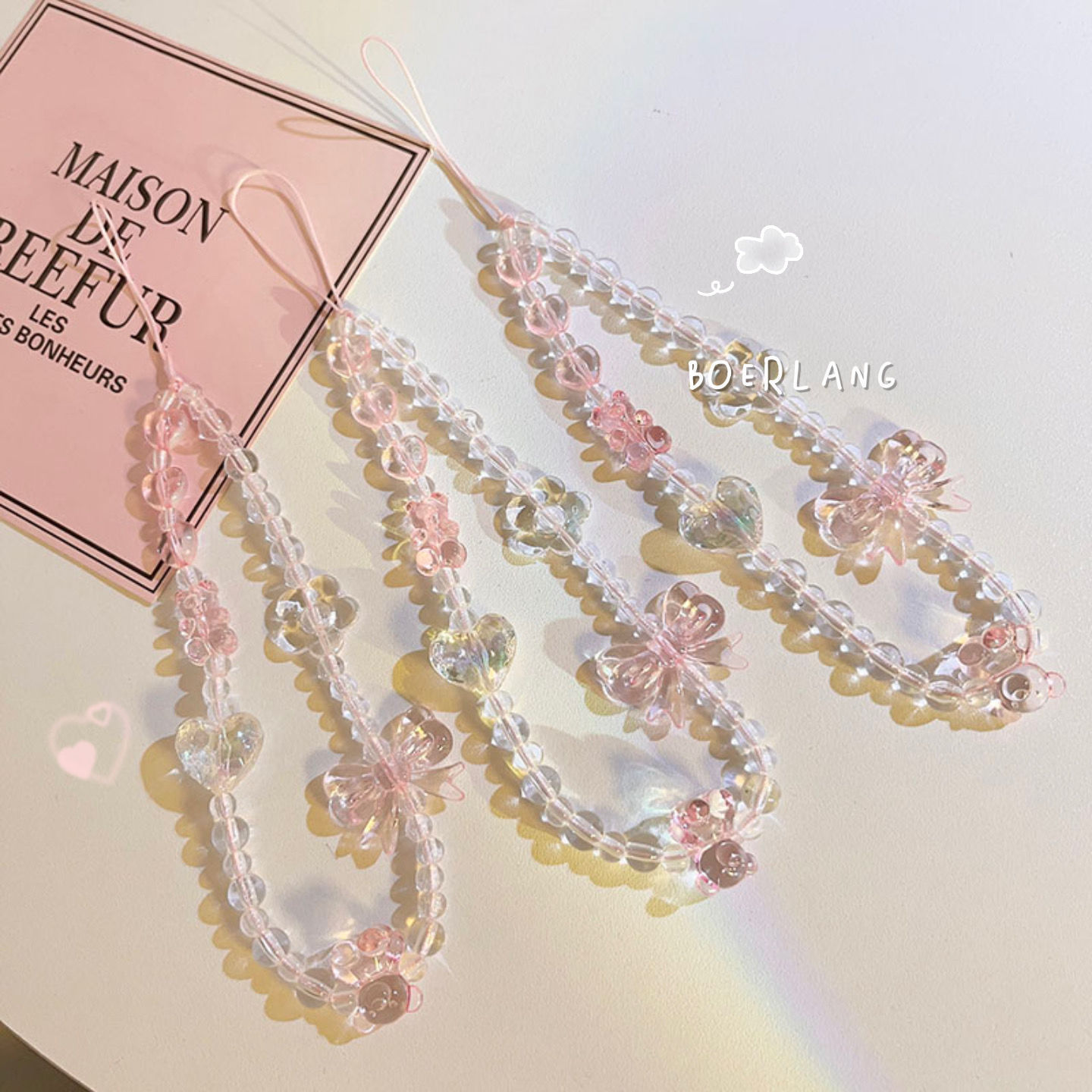 Women Accessories Chain - Smycz do telefonu komórkowego, breloczek, damska,