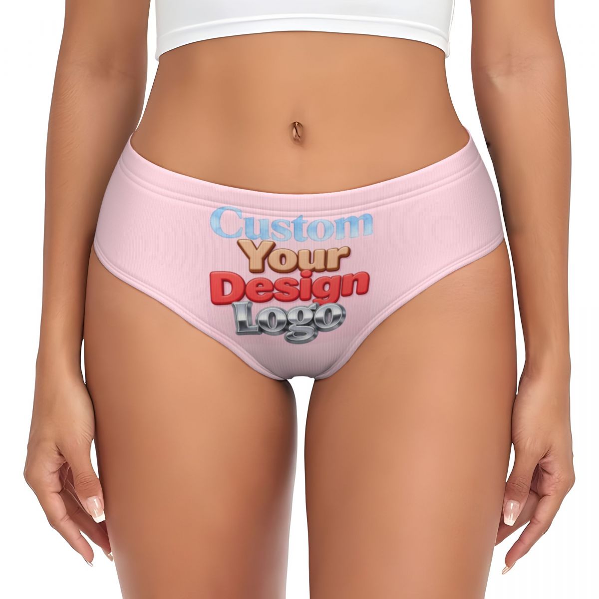 Women Accessories Logo Design - Damskie majtki z własnym nadrukiem, personalizowane