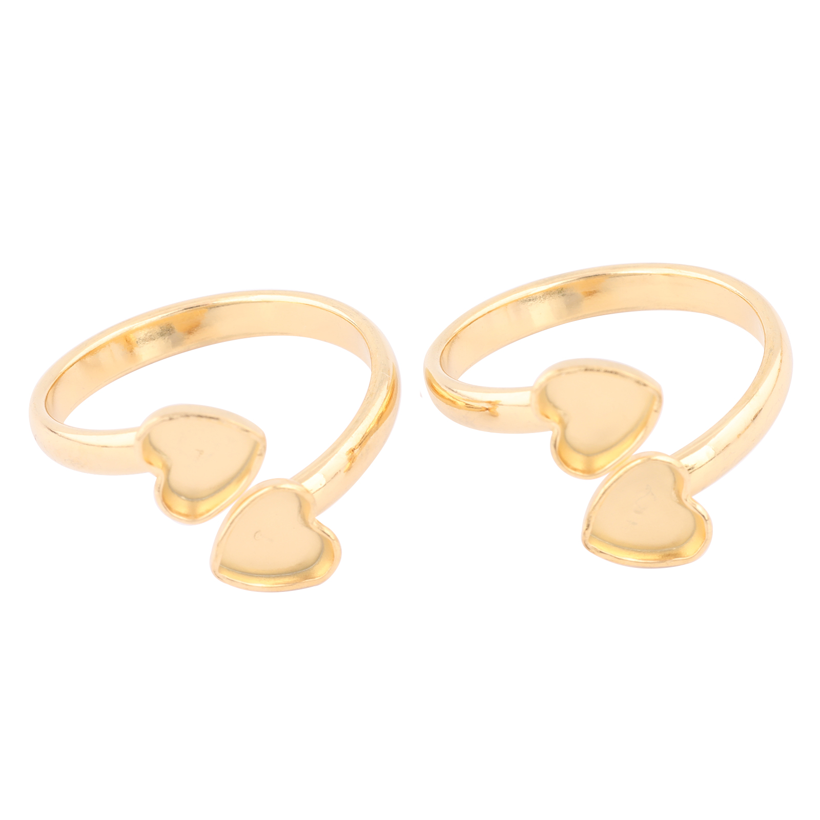 Ring Set Adjustable - 10 sztuk ze stali nierdzewnej pozłacane
