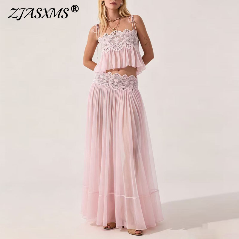 Women'S Vacation Accessories - Damski koronkowy top na ramiączkach spaghetti,
