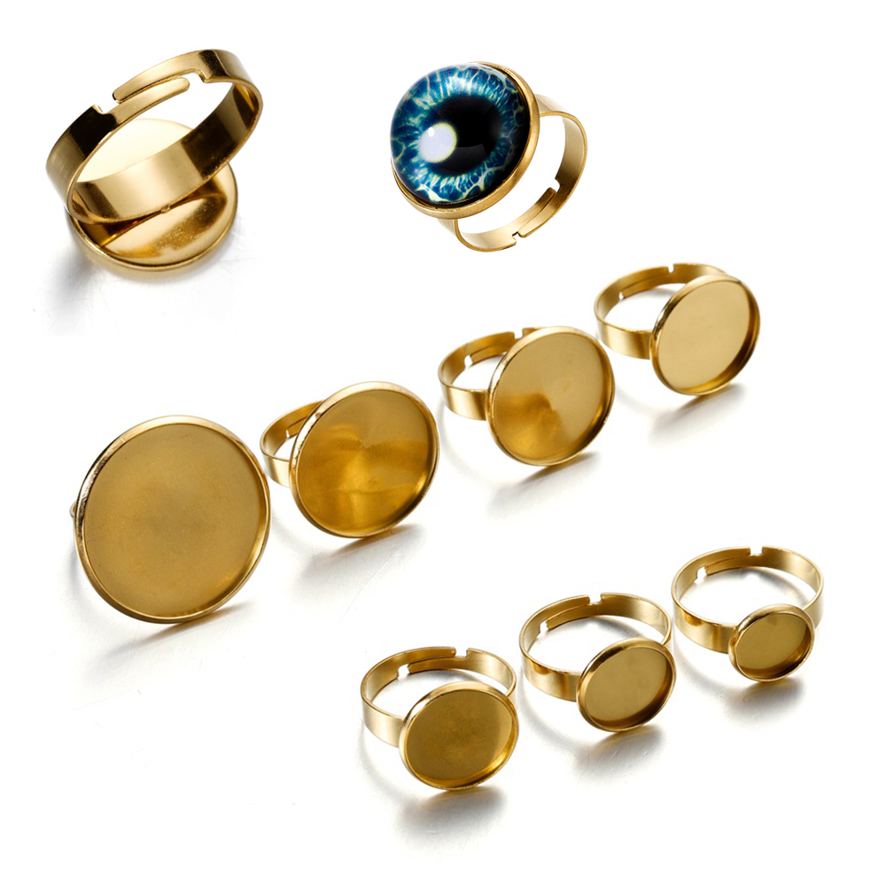 Ring Set Adjustable - 10 szt. Regulowane bazy pierścionków ze