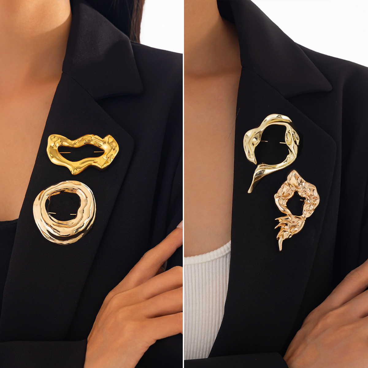 Nowe modne nieregularne broszk – Women'S Accessories Jewelry recenzja i cena
