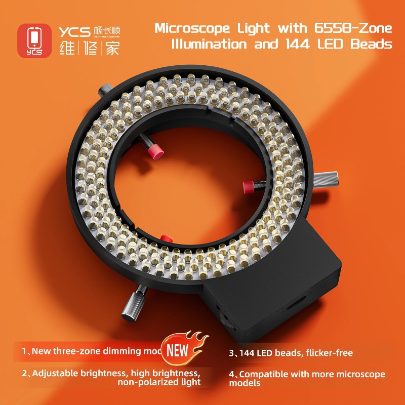 Oświetlenie Mikroskopu YCS 655 – Ring Set Adjustable recenzja i cena