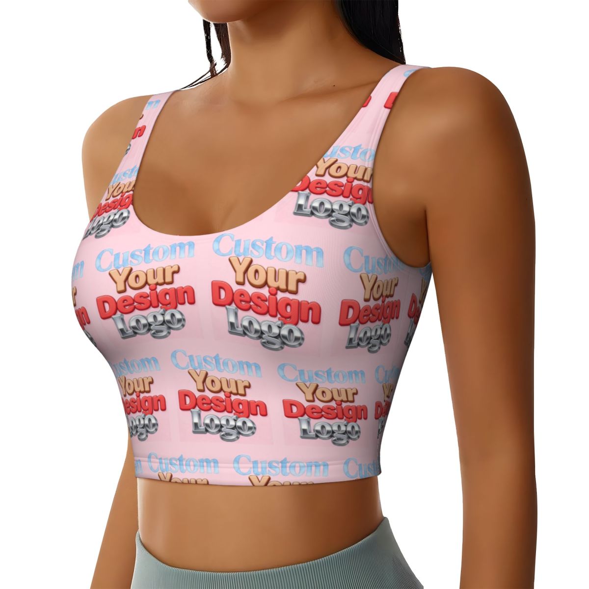 Biustonosz sportowy damski z w – Women Accessories Logo Design recenzja i cena