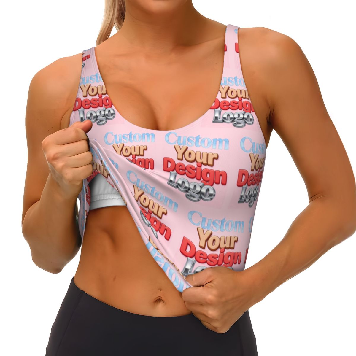 Biustonosz sportowy damski z w – Women Accessories Logo Design recenzja i cena