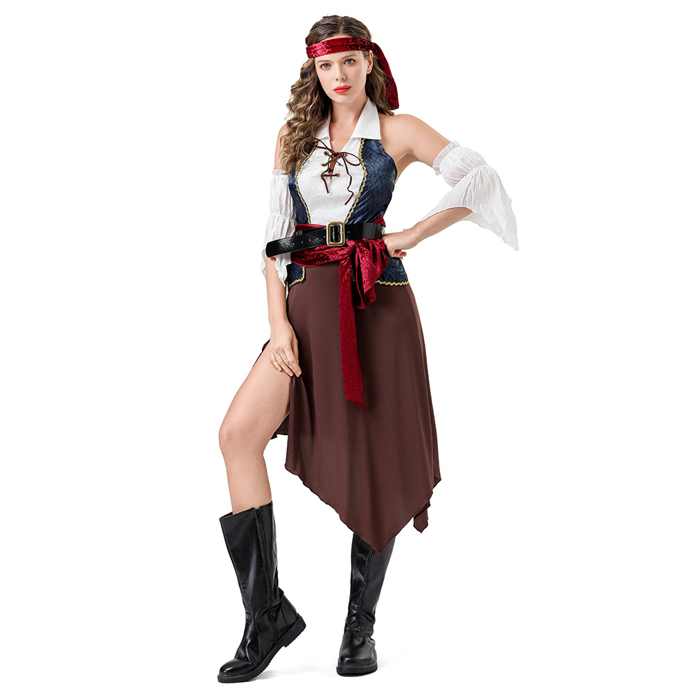 Kostium Piratki na Halloween,  – Women'S Vacation Accessories recenzja i cena