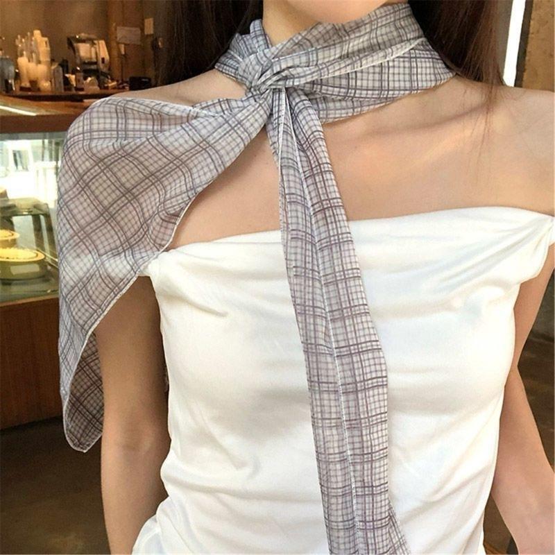 Długi szalik w kratkę dla kobi – Women'S Accessories Go Outdoors recenzja i cena