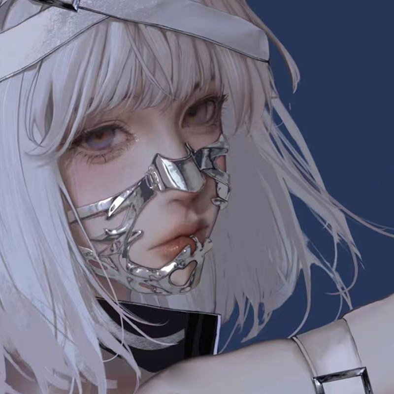 Maska cyberpunkowa 2025, metal – Women Accessories Chain recenzja i cena
