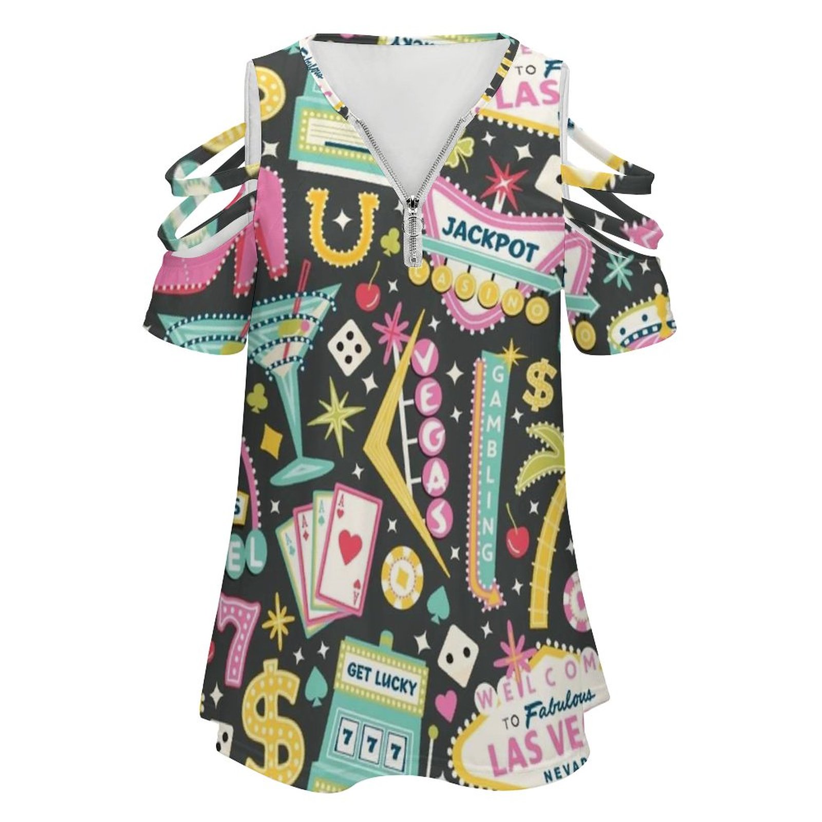 Viva Las Vegas T-Shirt damski  – Women Accessories Vector recenzja i cena