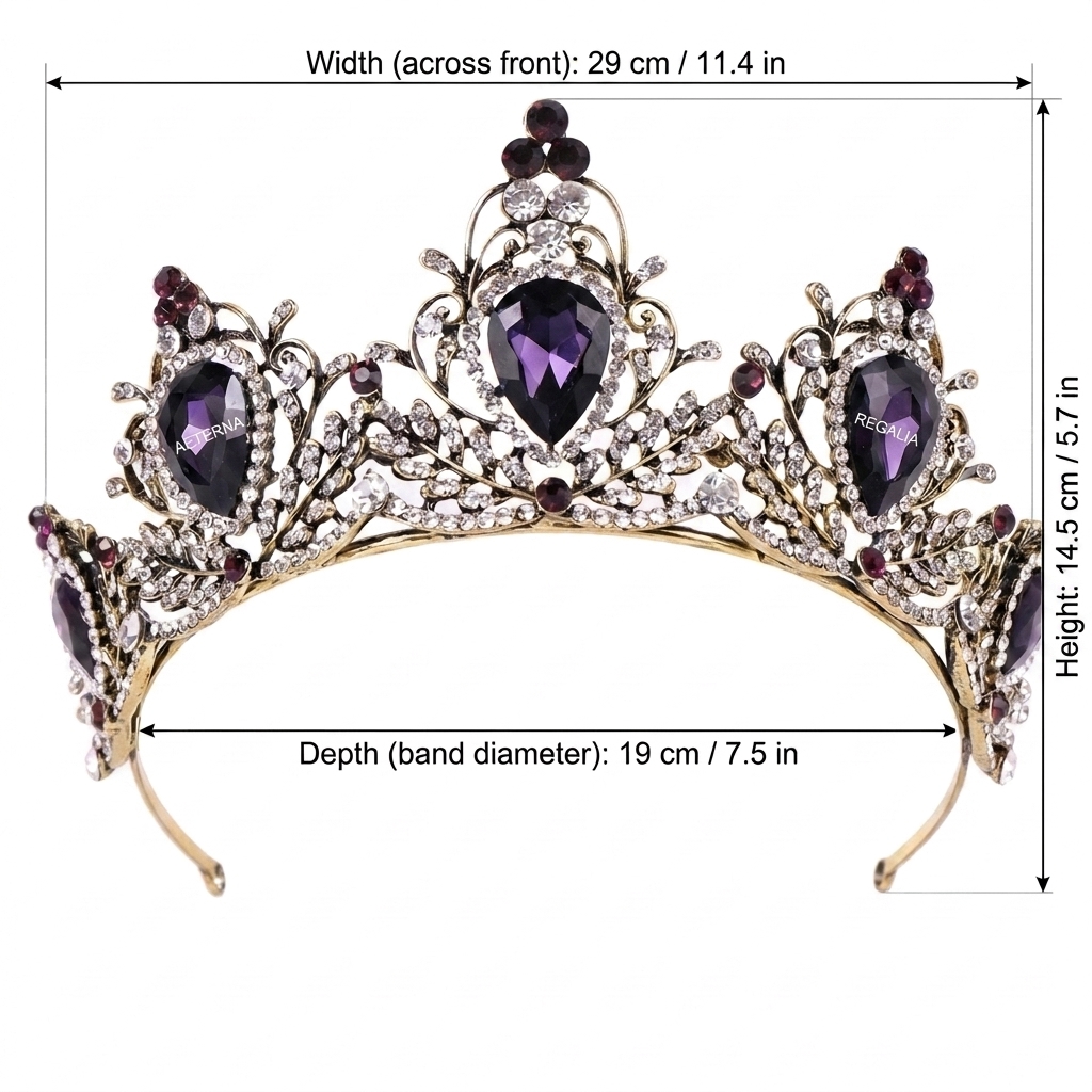 Lekka barokowa korona na głowę – Women'S Accessories Jewelry recenzja i cena