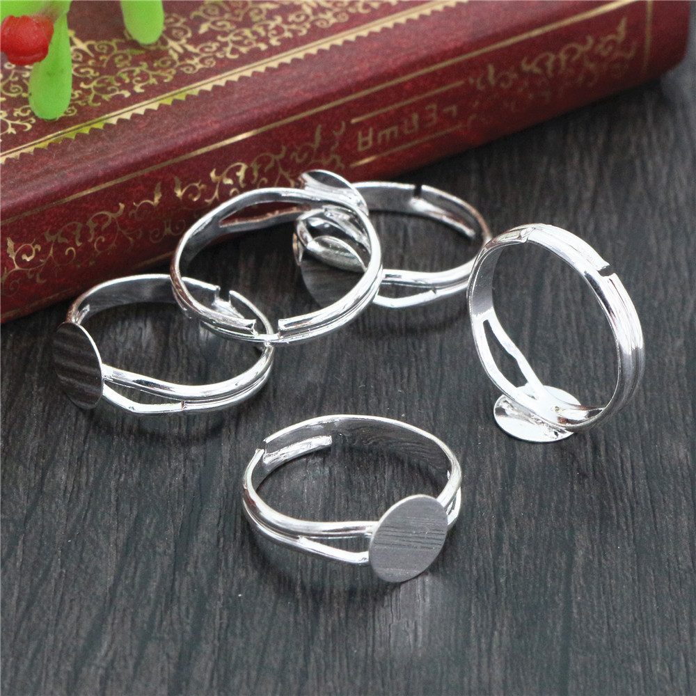 6/8/10/12mm 10szt. Posrebrzane – Ring Set Adjustable recenzja i cena