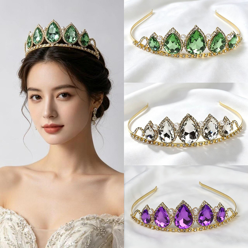 Zielona Korona z Kryształkami  – Women'S Accessories Jewelry recenzja i cena