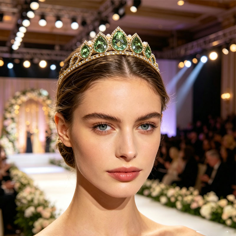 Zielona Korona z Kryształkami  – Women'S Accessories Jewelry recenzja i cena